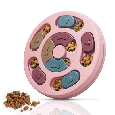 Distributeur de nourriture enrichi pour chiens