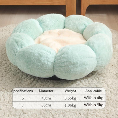 Lit pour animaux de compagnie en peluche Floral Haven